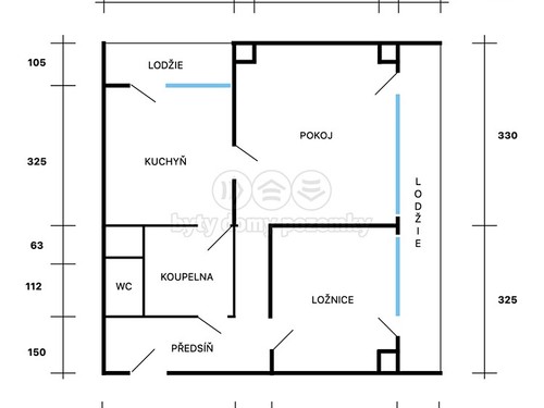 Prodaný byt 2+1 52 m²