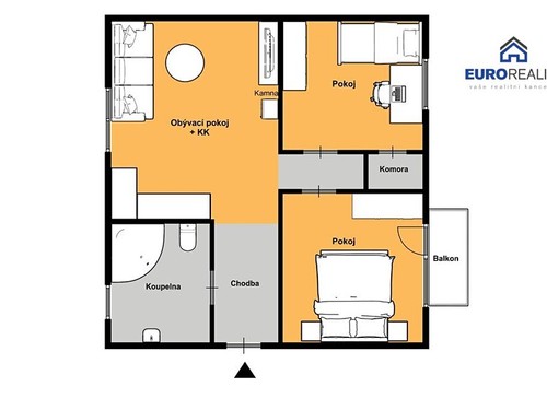 Prodaný byt 3+kk 64 m²