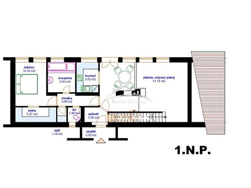 Prodaná chalupa 114 m², pozemek 1004 m²