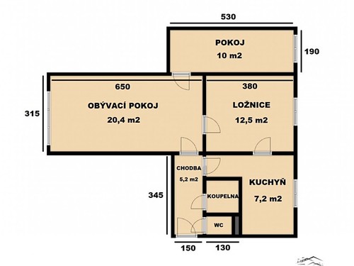 Prodaný byt 3+1 67 m²
