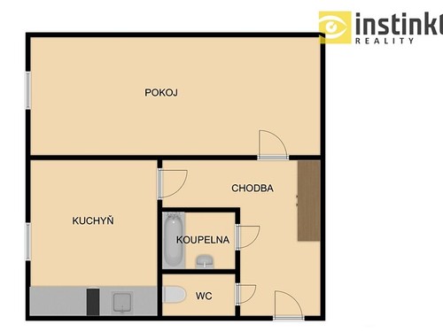 Prodaný byt 1+1 32 m²
