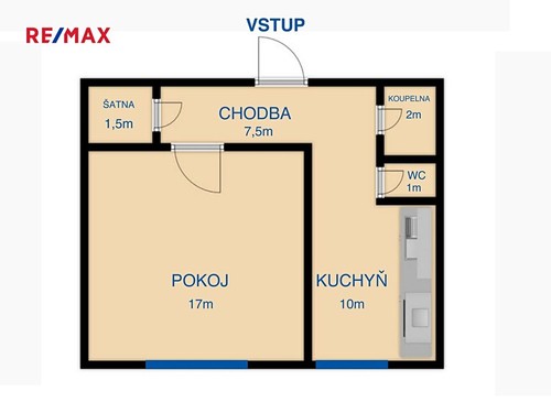 Prodaný byt 1+1 39 m²