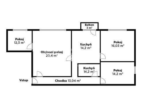 Prodaný byt 4+1 94 m²