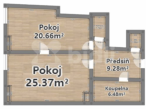 Prodaný byt 2+kk 60 m²