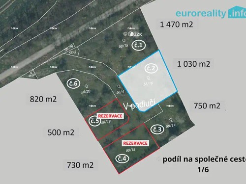 Prodej stavebního pozemku 1030 m²