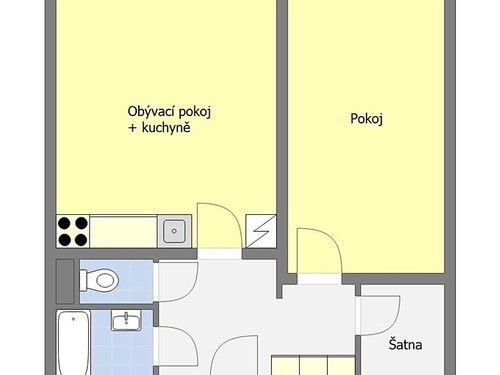 Prodaný byt 2+kk 46 m²