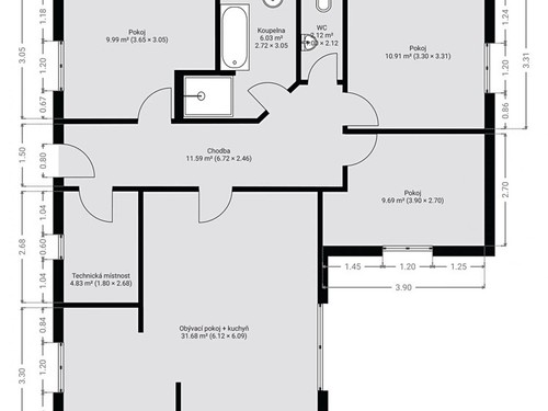 Prodaný dům 103 m², pozemek 980 m²