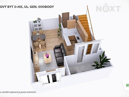 Prodaný byt 3+kk 90 m²