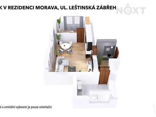 Prodaný byt 2+kk 61 m²