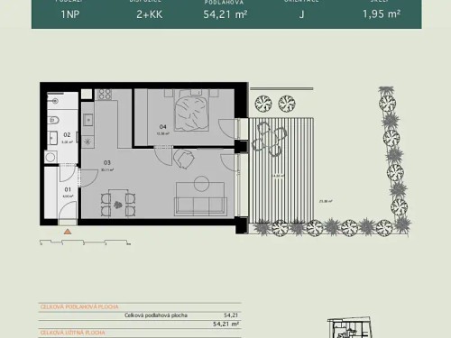 Prodaný byt 2+kk 54 m²