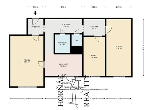 Prodaný byt 3+1 67 m²