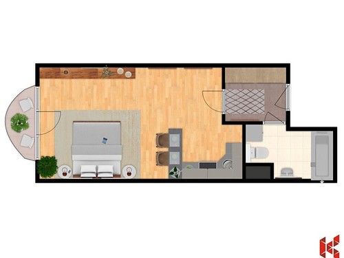 Prodaný byt 1+kk 39 m²