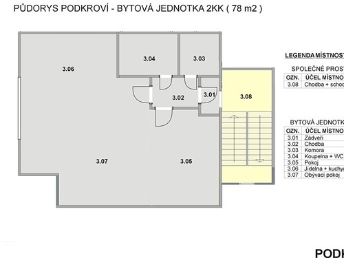 Prodaný atypický byt 55 m²