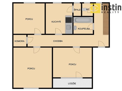 Prodaný byt 3+1 82 m²