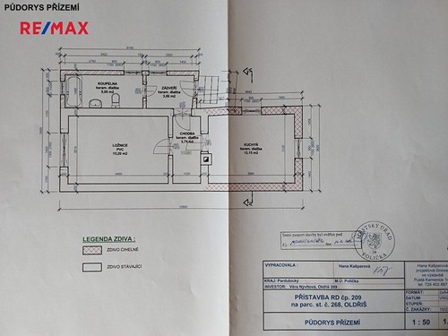 Prodaná chalupa 60 m², pozemek 491 m²