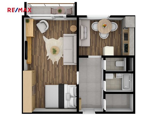Prodaný byt 1+1 41 m²