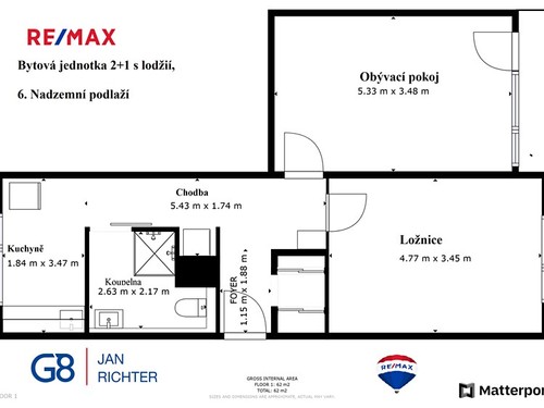 Prodaný byt 2+1 62 m²