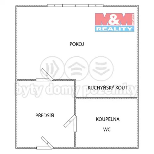 Prodaný byt 1+kk 20 m²