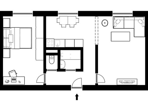Prodaný byt 2+1 52 m²