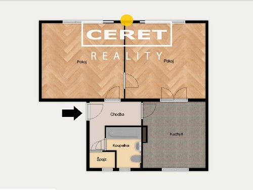 Prodaný byt 2+1 50 m²