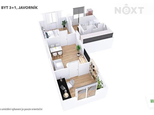 Prodaný byt 3+1 56 m²