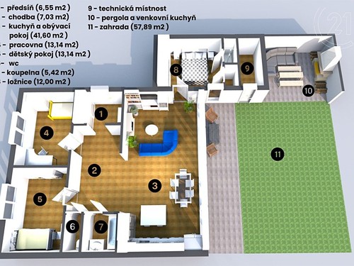 Prodaný byt 4+kk 108 m²