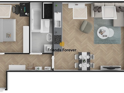 Prodaný byt 2+kk 55 m²