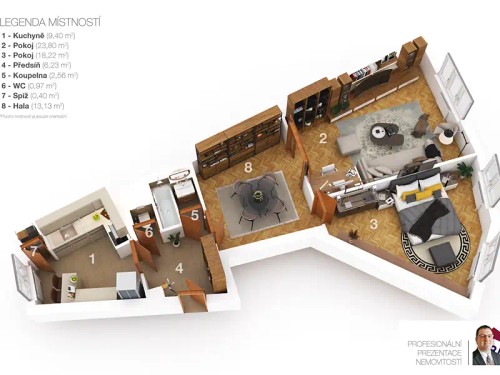 Prodaný byt 2+1 76 m²