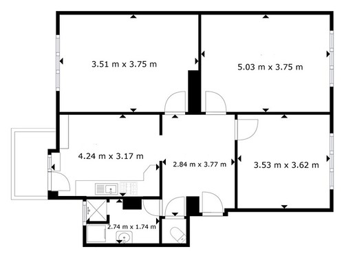 Prodaný byt 3+1 84 m²