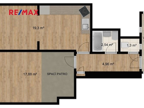Prodaný byt 2+kk 49 m²