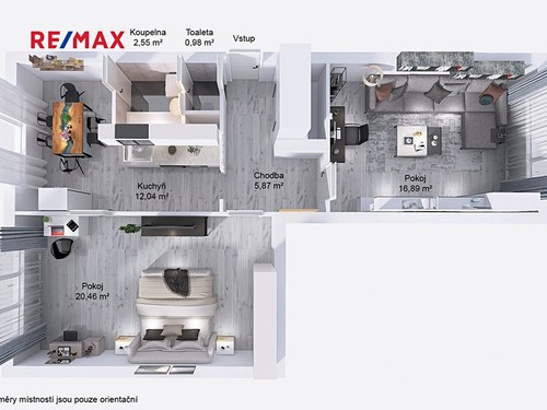 Prodaný byt 2+1 59 m²