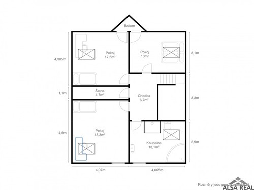 Prodaný dům 160 m², pozemek 1000 m²