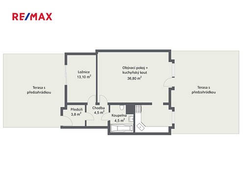 Prodaný byt 2+kk 62 m²