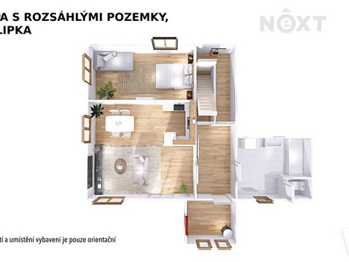 Prodaná  chalupa 140 m², pozemek 5622 m²