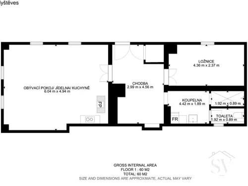 Prodej chalupy 60 m², pozemek 1225 m²