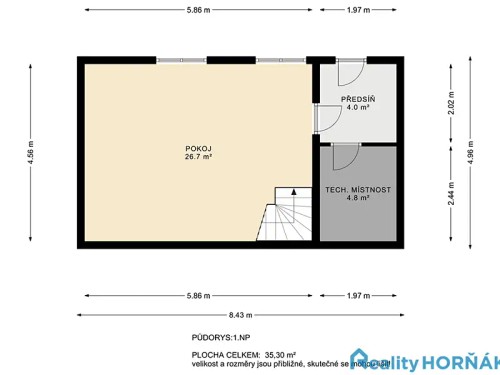 Prodej chaty 86 m², pozemek 481 m²