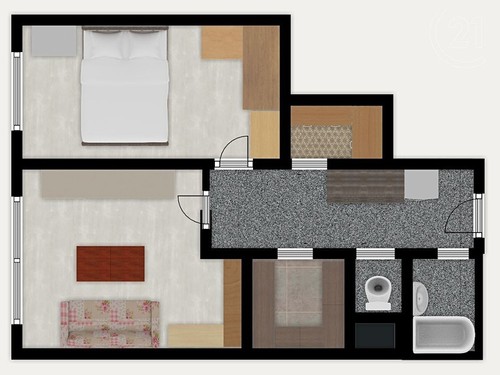 Prodaný byt 2+kk 41 m²