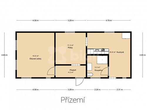 Prodaný dům 85 m², pozemek 250 m²