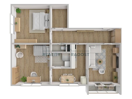Prodaný byt 3+1 70 m²