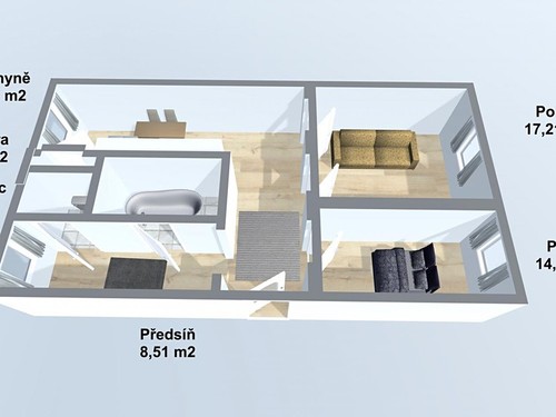 Prodaný byt 2+1 55 m²