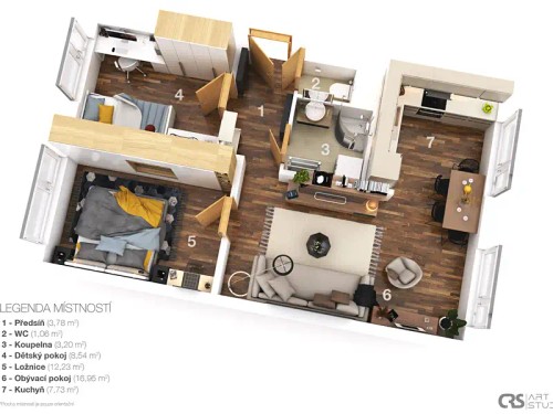Prodaný byt 3+1 56 m²