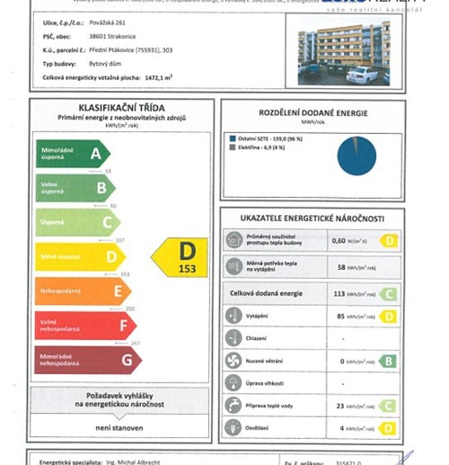 Prodaný byt 1+1 43 m²