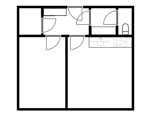 Prodaný byt 2+kk 43 m²