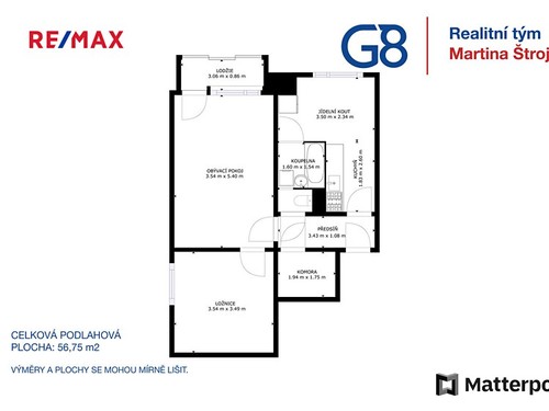 Prodaný byt 2+1 56 m²