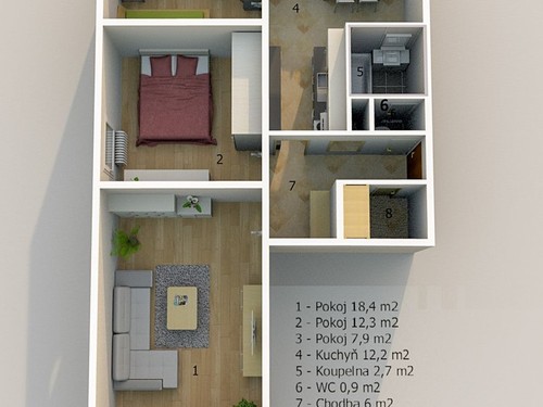Prodaný byt 3+1 63 m²