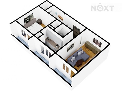 Prodaný byt 2+1 64 m²