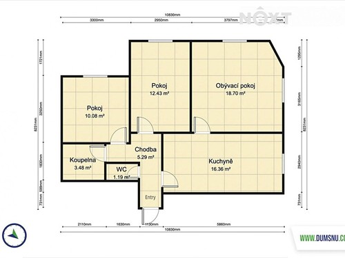Prodaný byt 3+1 76 m²