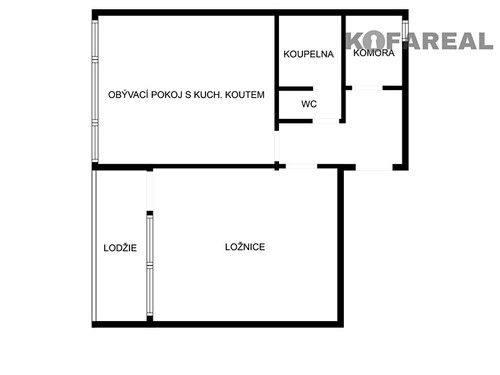 Prodaný byt 2+kk 44 m²
