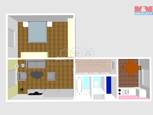 Prodaný byt 2+1 57 m²