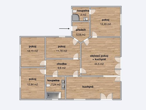 Prodaný dům 120 m², pozemek 850 m²